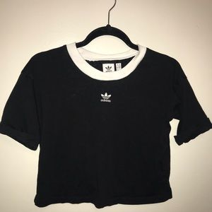 Black Adidas crop top